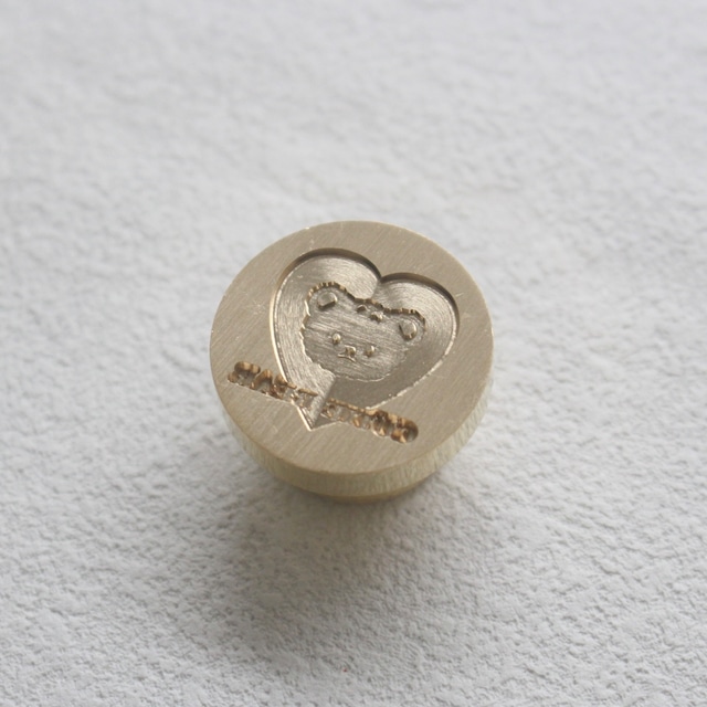 【ヘッドのみ】Wax Seal Stamp│Heart bear