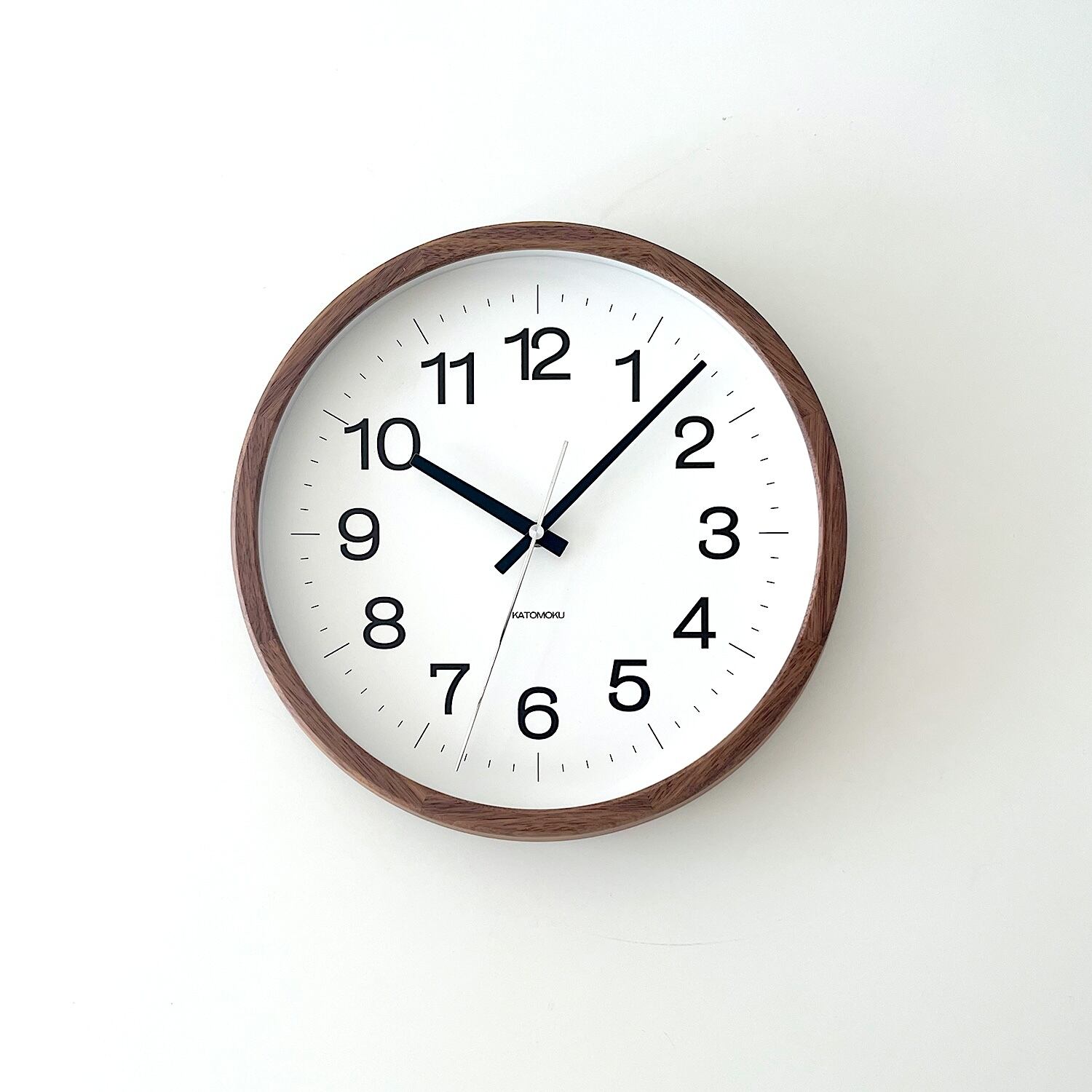 KATOMOKU muku clock 16 ウォールナット km-113WA 掛け時計 | 加藤木工