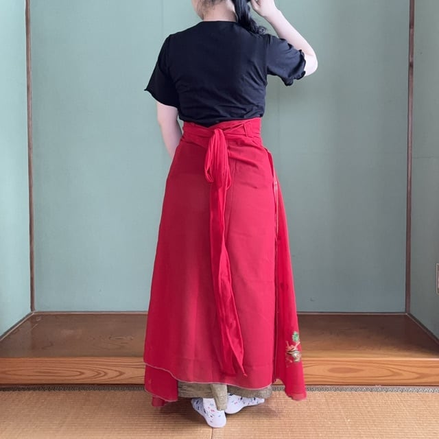 シングル巻きスカート シースルータイプ 90cm丈 d-a | didi