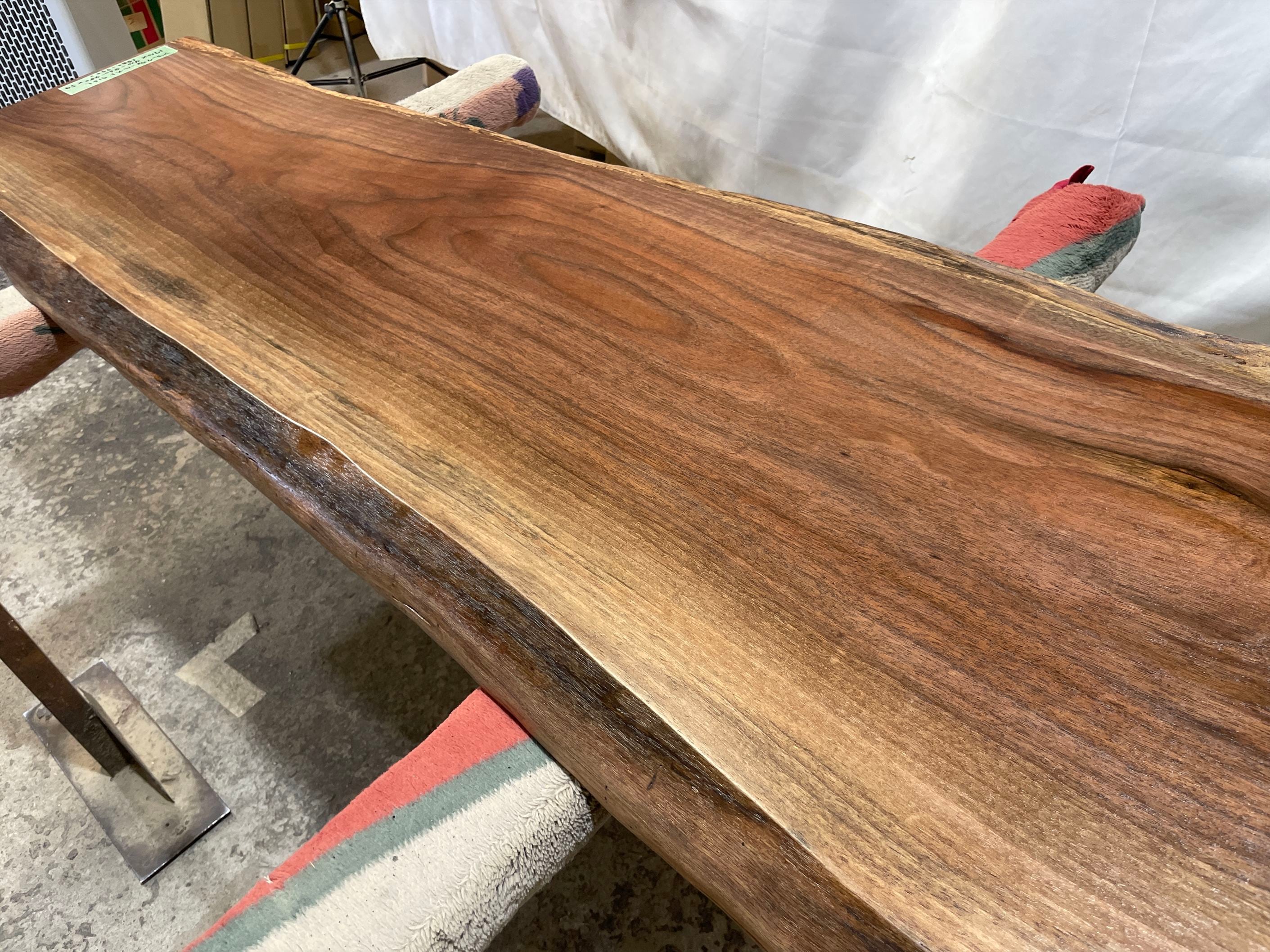 ブラックウォールナット9161 一枚板無垢 乾燥材 1710x410-460