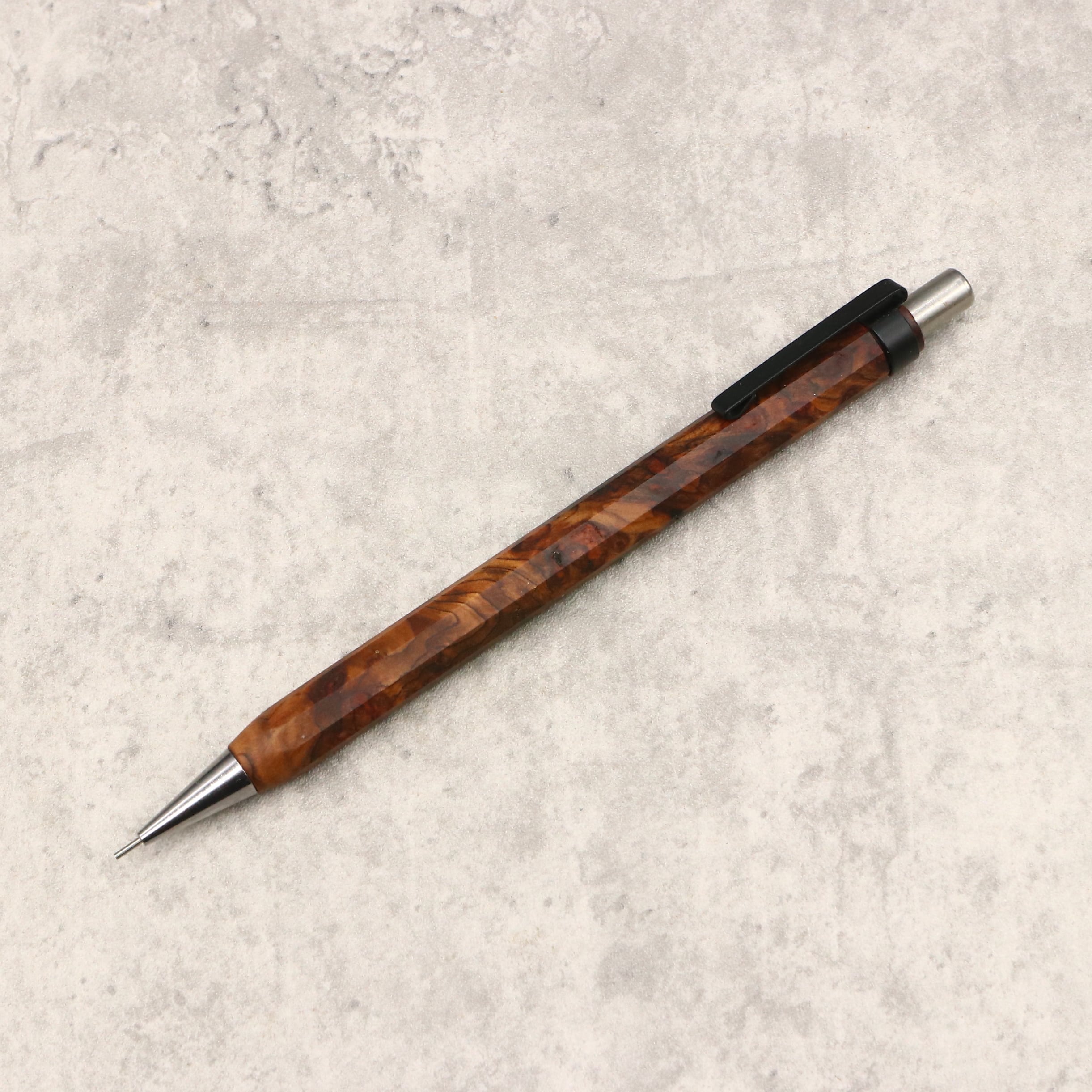 【新品・未使用】4631 woodturning HOBOKI マーブルウッド瘤 木製シャープペンシル | 4631 woodturning