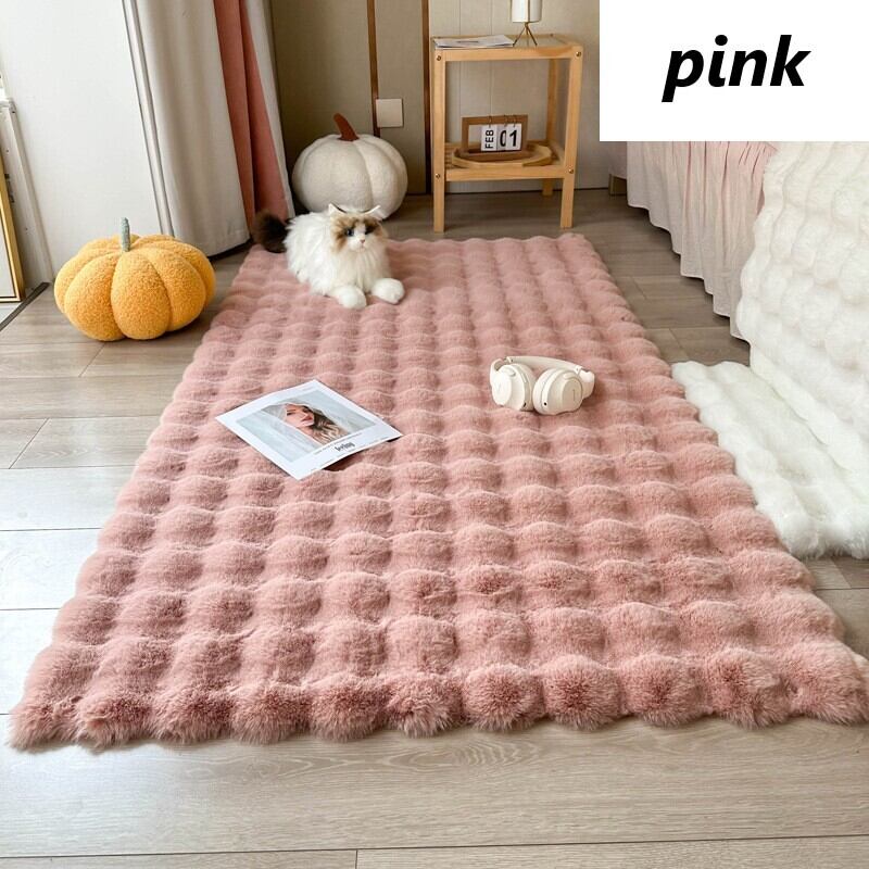 カーペット もこもこ 韓国風 160cm x 60cm おしゃれ かわいい 絨毯