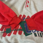 90s USA製 NIKE サーマルレイヤードスウェット ナイキ 赤×グレー