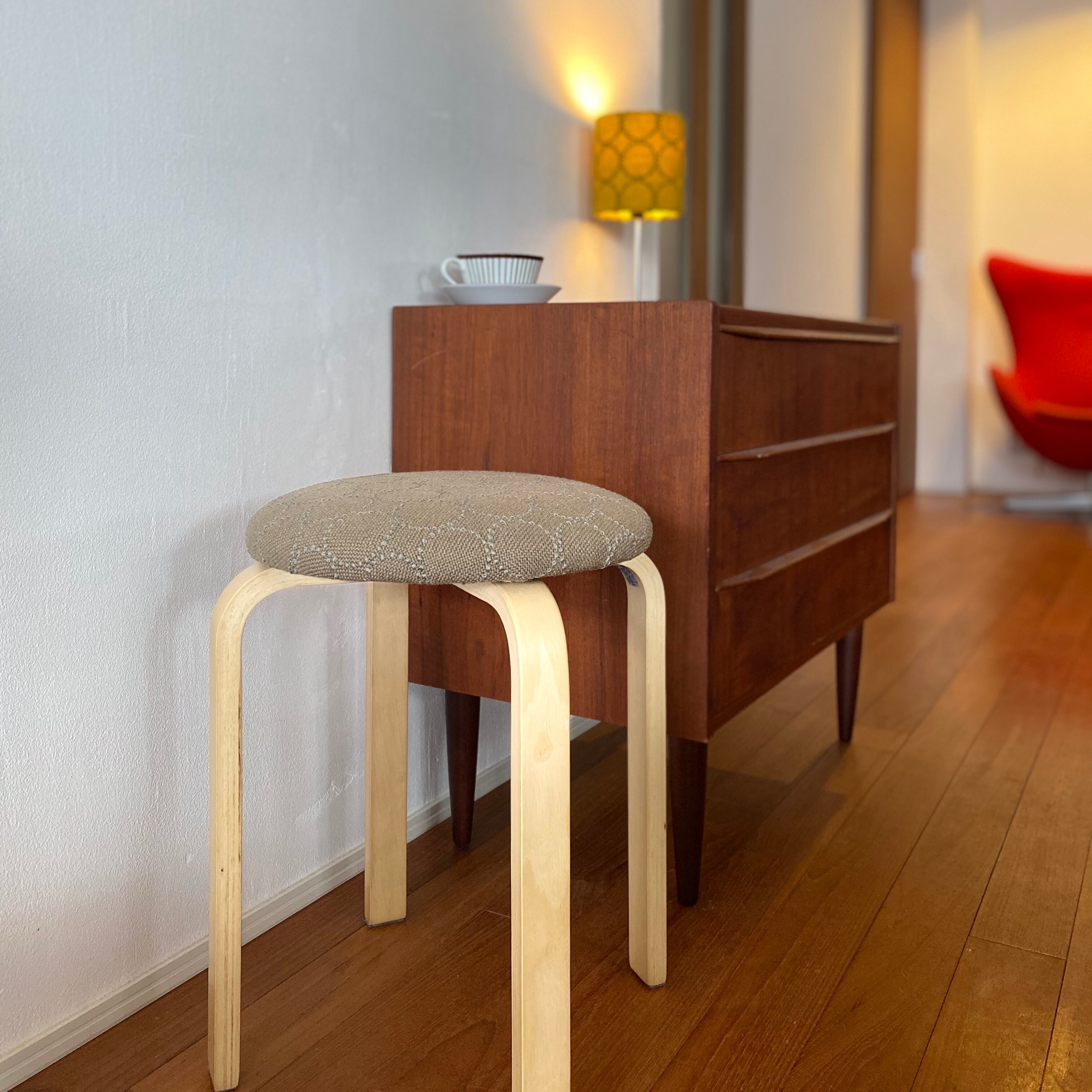【美品】kvadrat 皆川明 タンバリン スツール スツール 皆川明×Kvadrat タンバリンスツール オリーブ色/ナチュラル