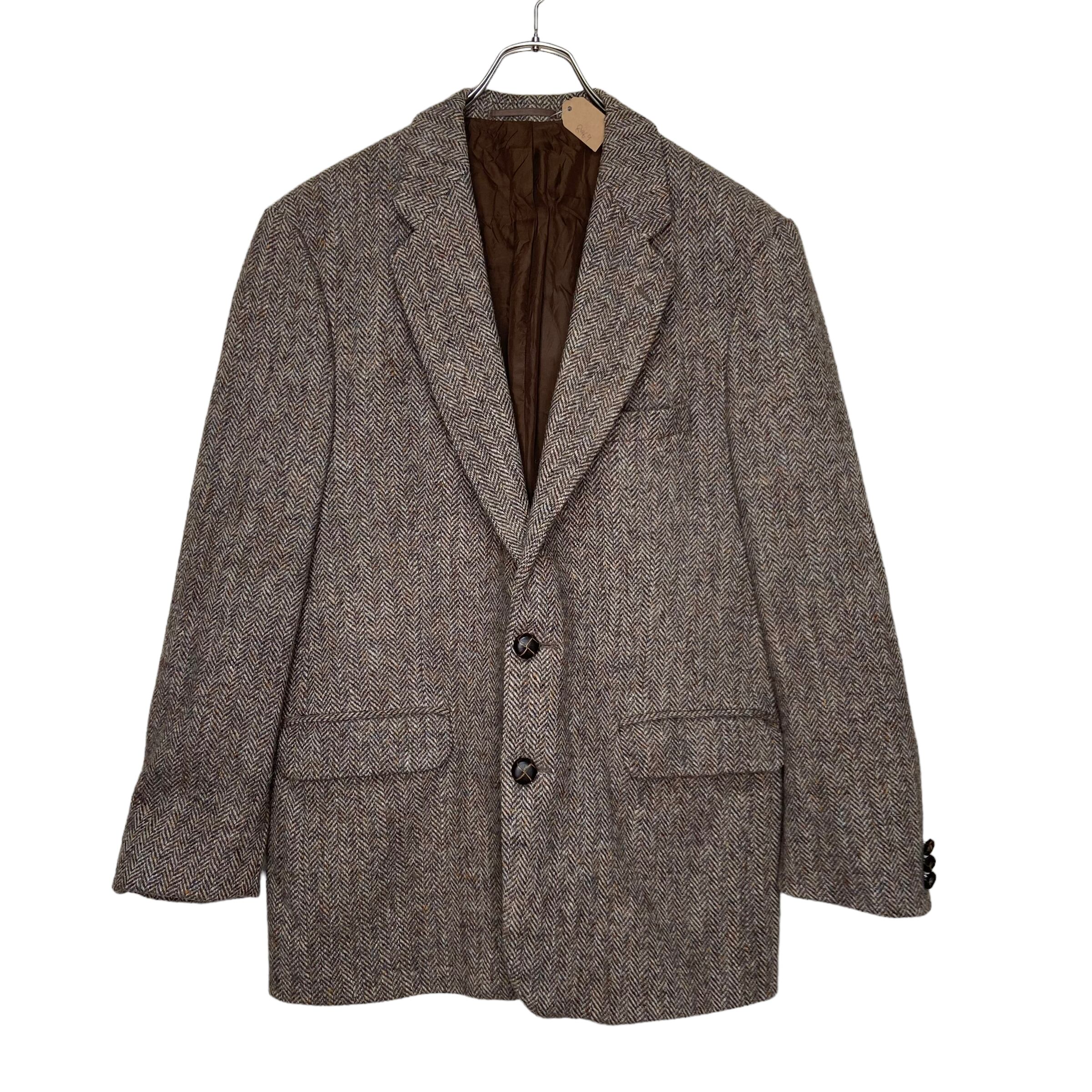 【イギリス製】Harris Tweed テーラードジャケット　XL ウール100% | 古着屋OLDGREEN powered by BASE