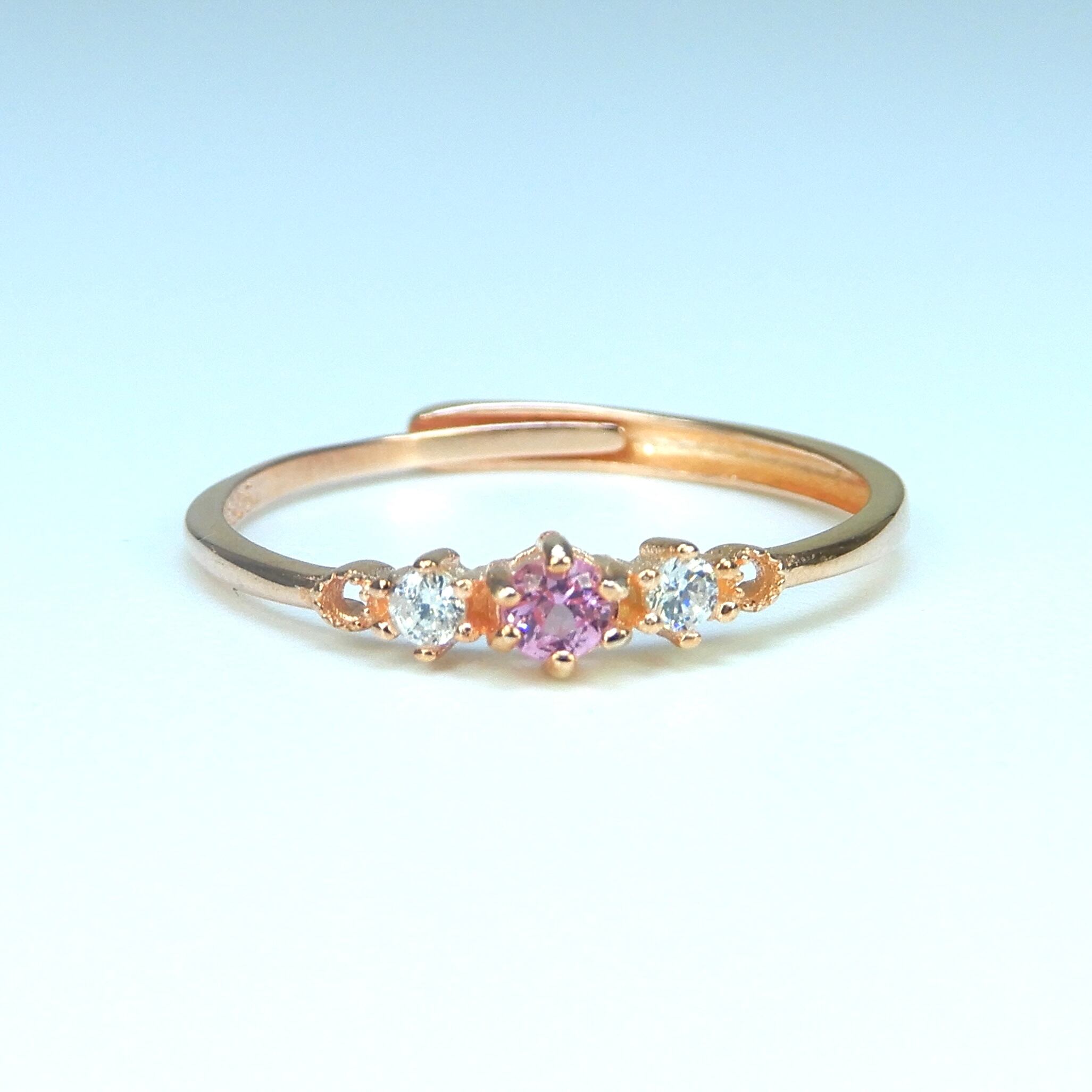 プラいちRing♦︎非加熱サファイア♦︎PGカラー《0041》