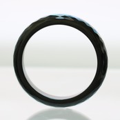 【内径 約57.5mm】 Black Facetcut 翡翠バングル A貨翡翠 jd_bg1426