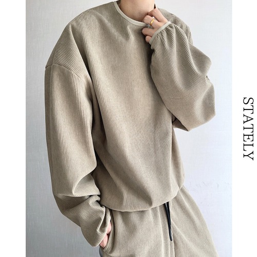 Thermal Corduroy クルーネックスウェット_T59 画像