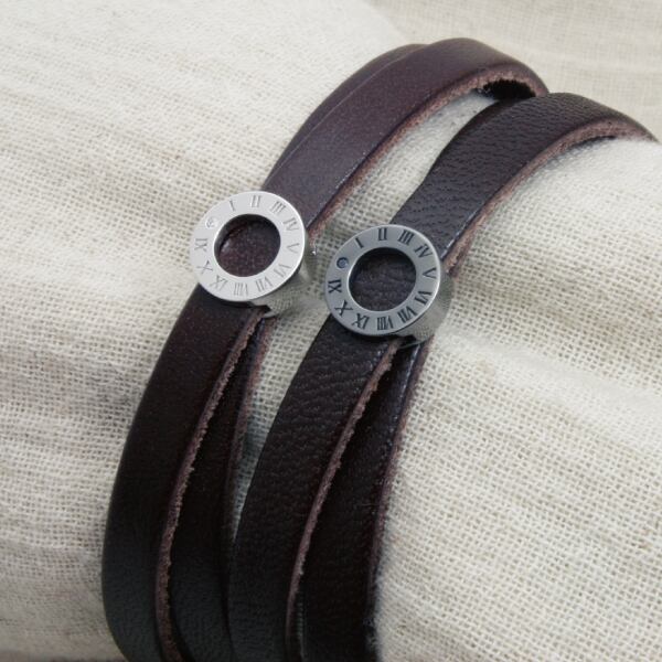 アトラス ブレスレット 本革 レザー 栃木レザー ベルト シルバー925