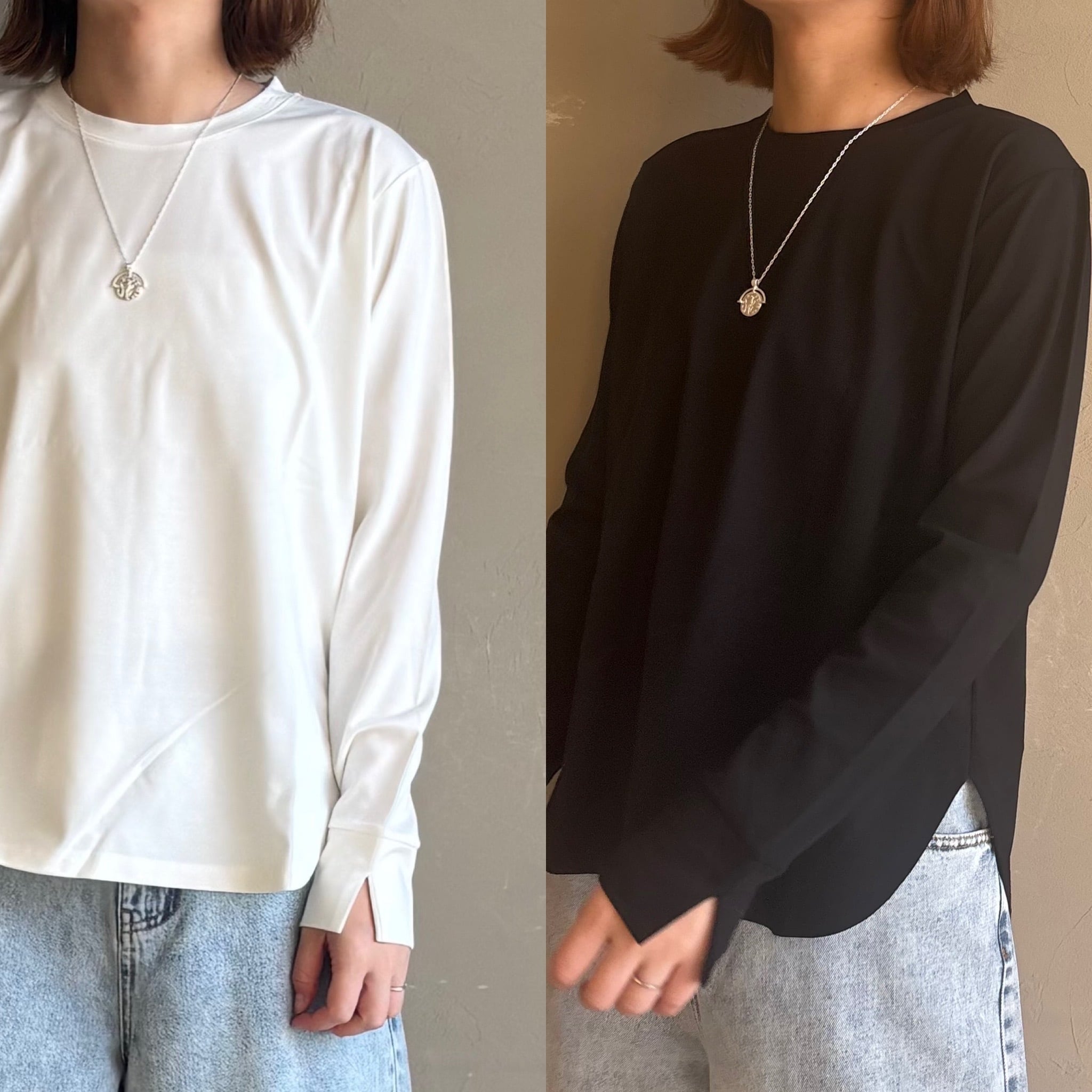 【 Praia 】袖スリットカットソー