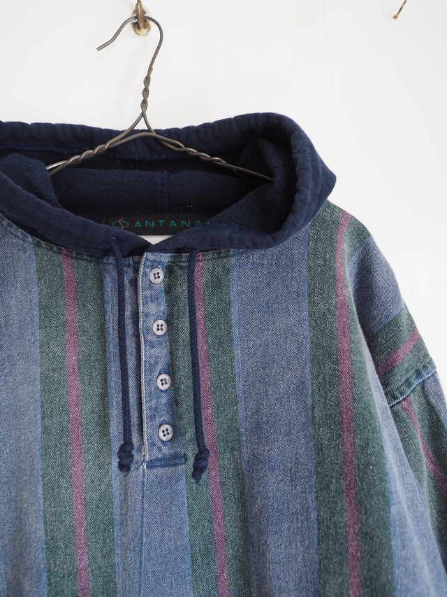 1990’s Denim Hooded Pullover／L