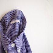 HATSKI Oval Check B.D. Shirt Blue HTK-22005