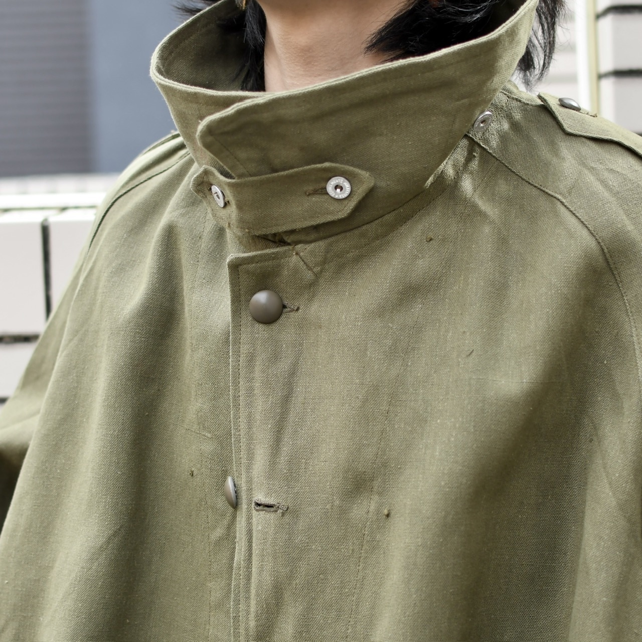 40's~ french army m-35 motorcycle coat