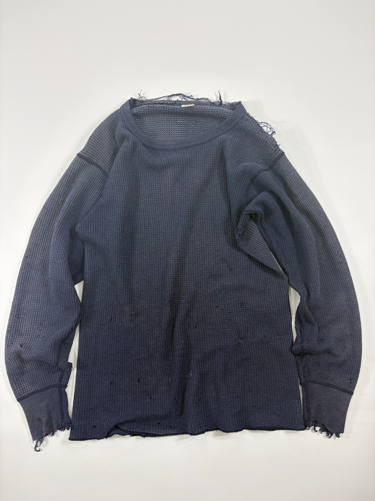 1980s Hanes Distressed Thermal Long Sleeve