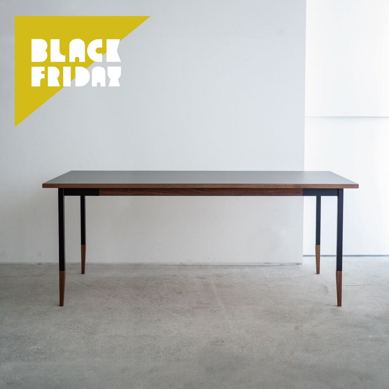 ALTERNATIVE TABLE / スチール脚部(ブラック) / 1800×800mm / BLACK FRIDAY SALE‼