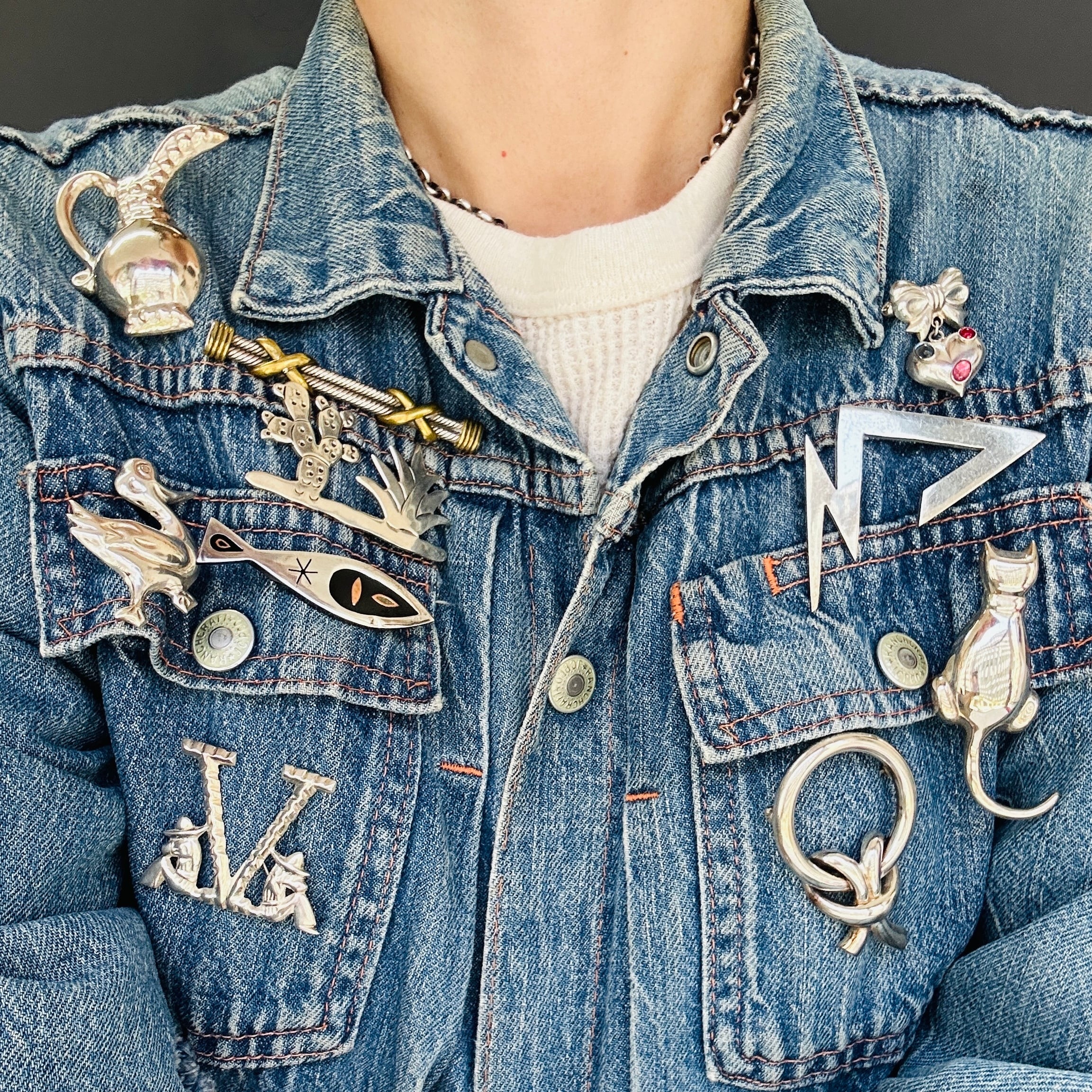 シルバー925 ZINA CATブローチ | Milo Antiques & Vintage