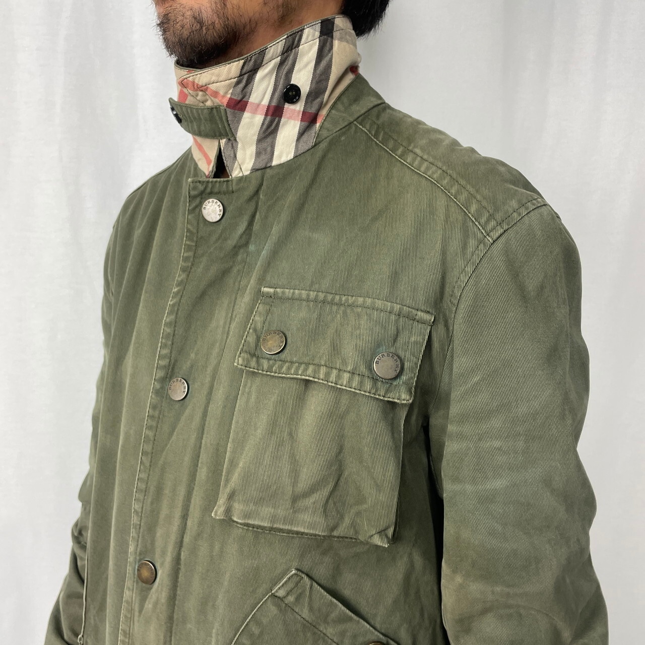 BURBERRY LONDON バーバリー コットンツイル ハンティングジャケット 