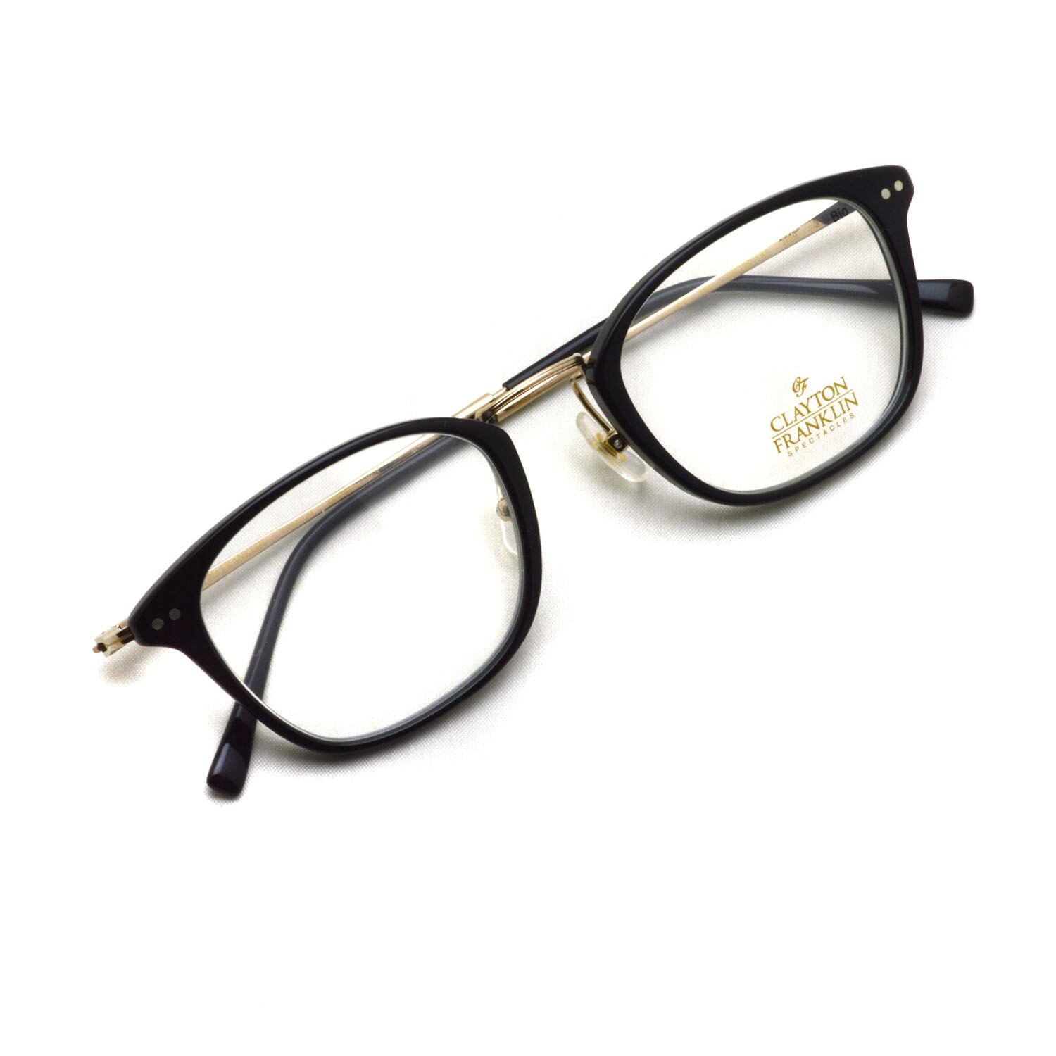 CLAYTON FRANKLIN / CF-628 / BK ブラック-ゴールドメタル ボストン