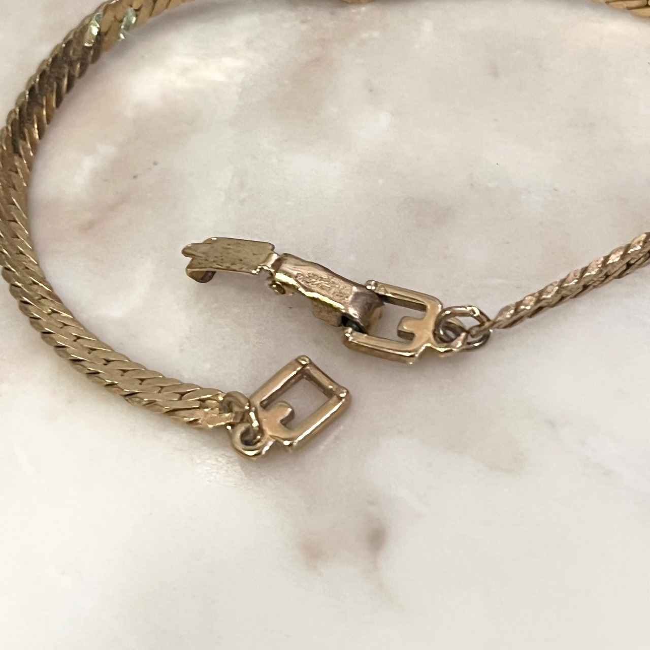 GIVENCHY " GG " bracelet set with rhinestone