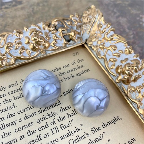 USA VINTAGE MARBLE DESIGN EAR CLIPS/アメリカンヴィンテージマーブルデザインイヤリング