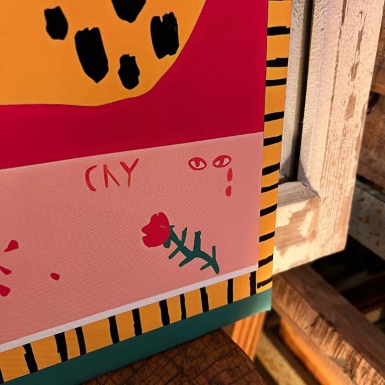 TOPANGA Zakka アートポスター　twin big cats