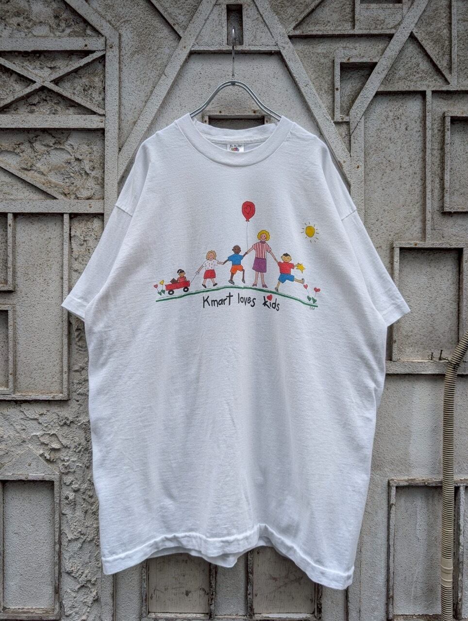 "LOVES KIDS" print tee / made in USA