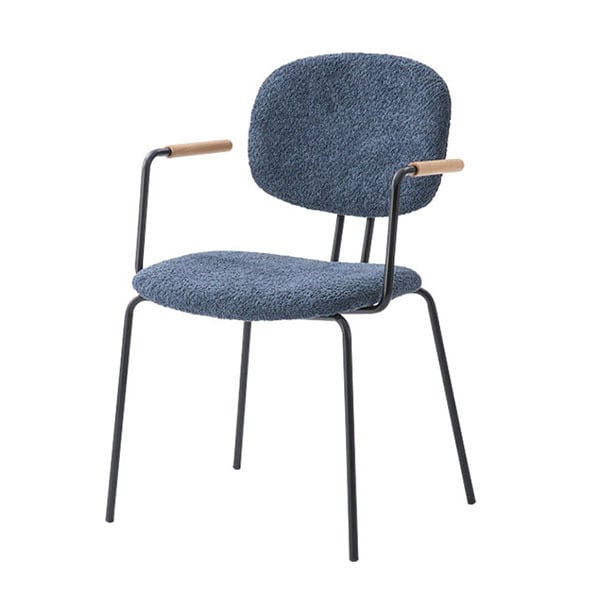 木製アームチェア ネイビー 【公式通販】