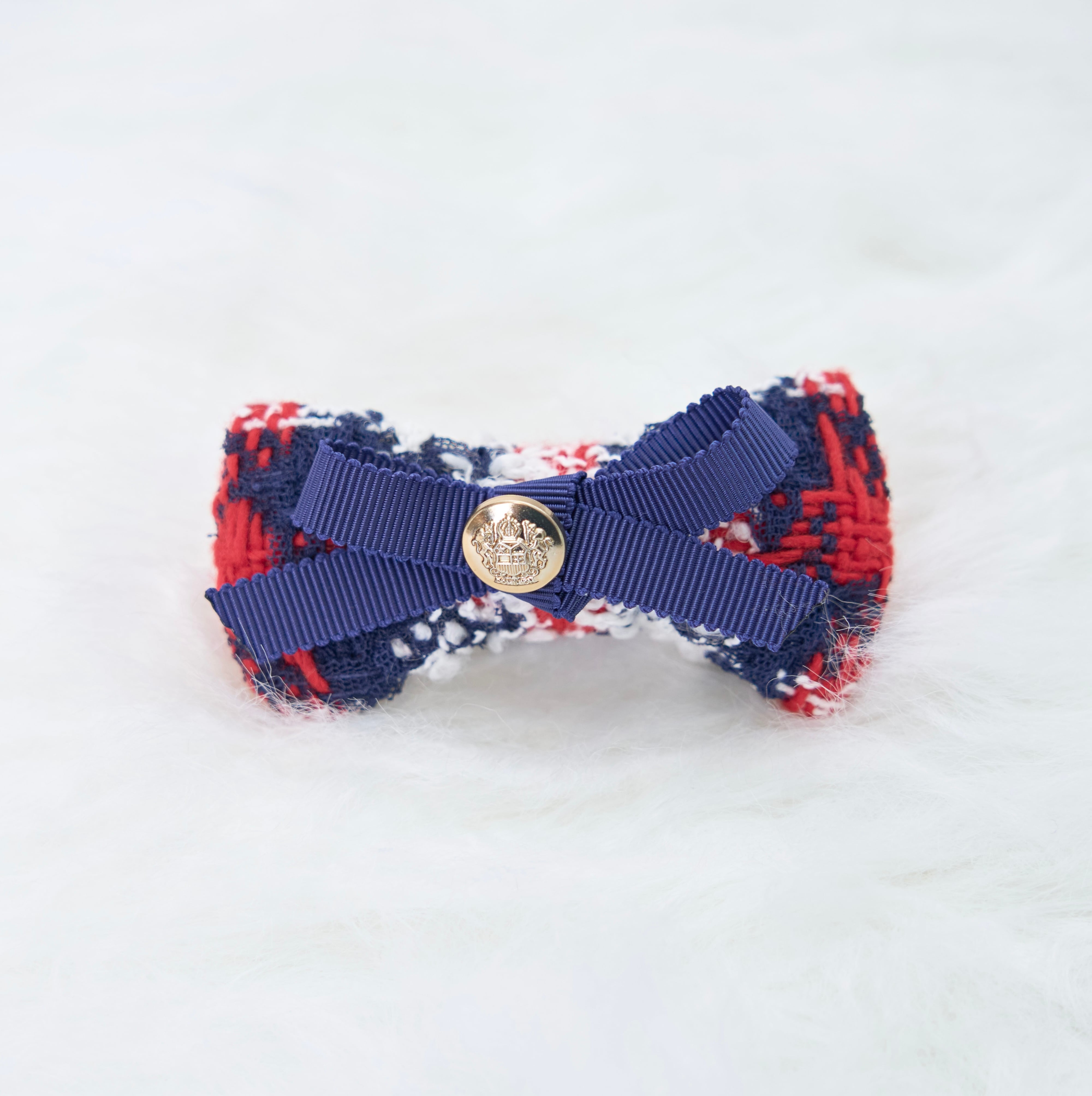 ご予約11月末★Preppy Tweed ヘアクリップ