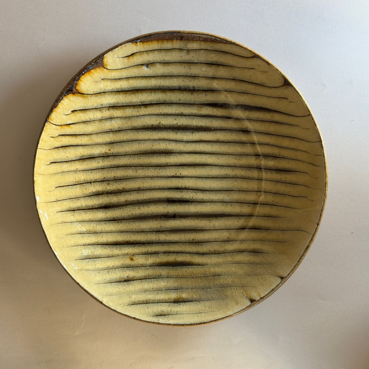 齊藤十郎】スリップウェア 8寸皿 B | kiguu