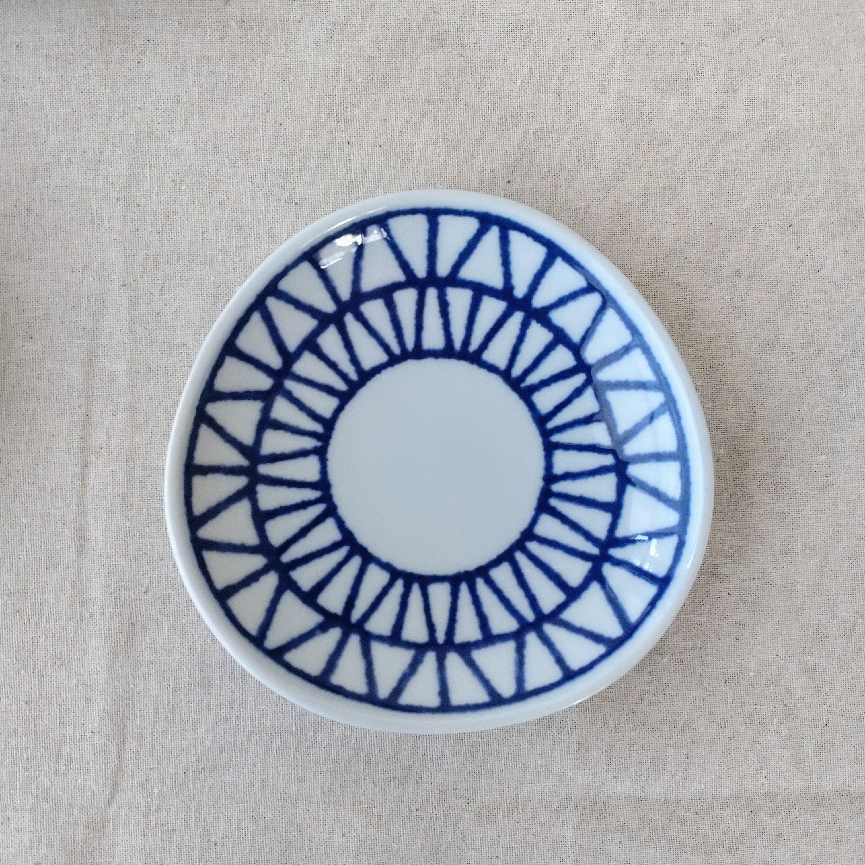 5枚】新品 日本製 波佐見焼 藍玉 小皿 揃 セット お洒落 和モダン