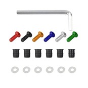 LOYELEY スクリーンボルト 10個セット M5 5mm ボルト ウェルナット 風防ネジ ウインドスクリーン カウルやスクリーンの固定 ワッシャー・六角レンチ付き カヤック オートバイ バイク用 (グリーン)