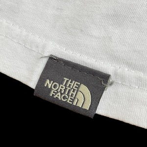 【THE NORTH FACE】ワンポイントロゴ Tシャツ バックロゴ ハーフドーム 半袖 ホワイト ノースフェイス アウトドア MEDIUM US古着