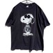 【Snoopy - RAIDERS】Vintage Snoopy x Las Vegas Raiders Print T-Shirt【1970s-】Vintage Print T-Shirt