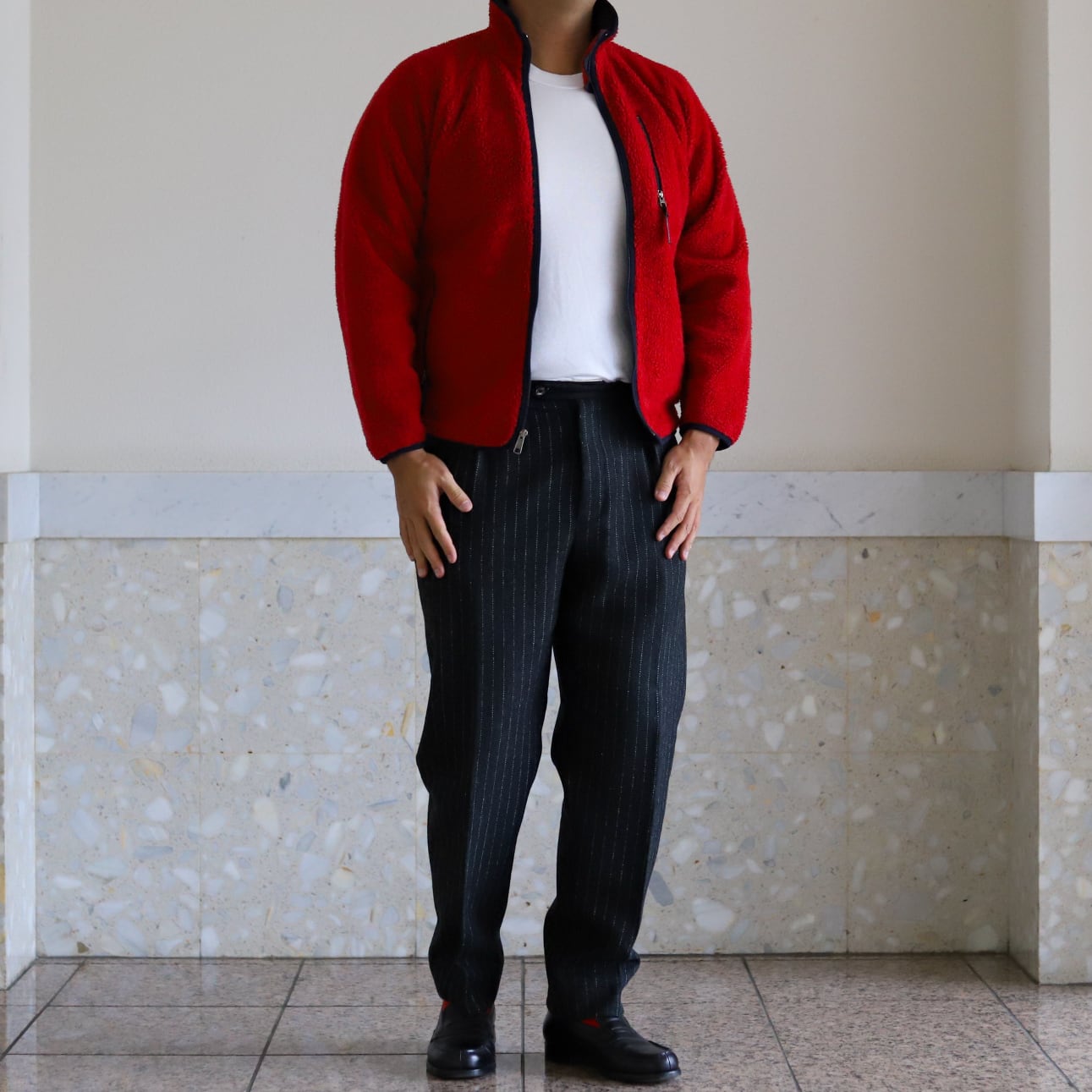 極美品】90s Patagonia fleece jacket Baby Retro Cardigan Red 極美品】90s Patagonia fleece jacket Baby Retro Cardigan Red