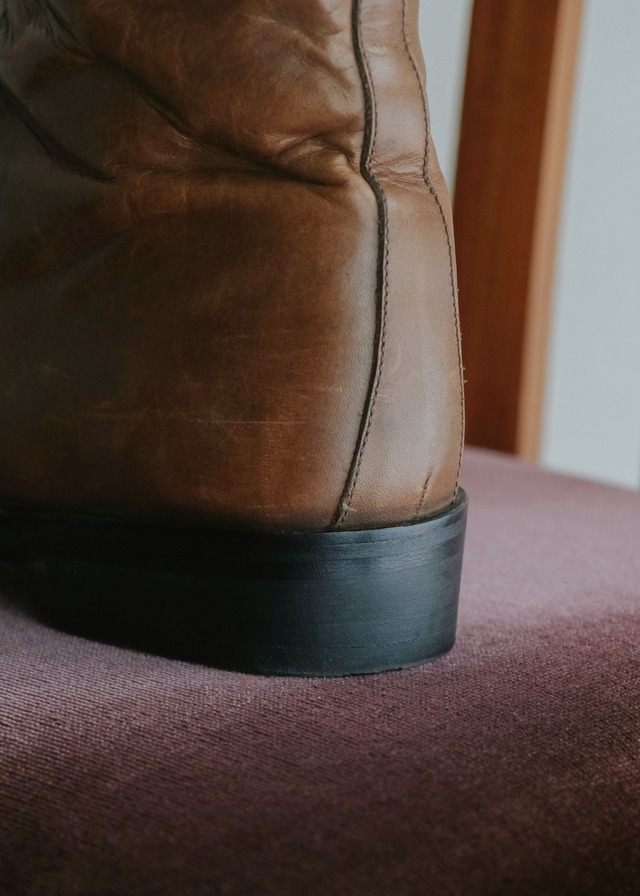 90-00's CHRISTOPHE LEMAIRE leather pecos boots