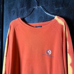 90s USA製POLO JEANS ラグランロンT オレンジ　L ポロジーンズ