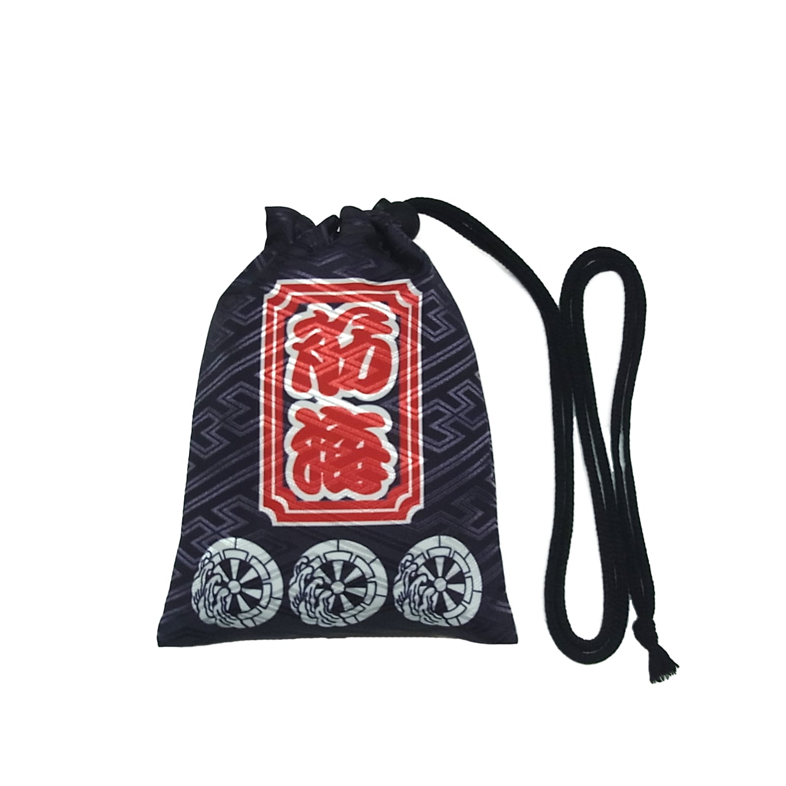 沼町　町紋　巾着袋　岸和田　だんじり　グッズ 筋海町 法被柄巾着 | ユニット總本店