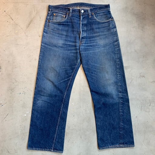 50's 60's LEVI'S 501XX デニムパンツ 紙パッチ ギャラ入り オリジナル リーバイス 55model ドット刻印 隠しリベット  Big E Vステッチオフセット W34 ゴールデンサイズ USA製 希少 ヴィンテージ BA-1150 RM1519H | agito  vintage