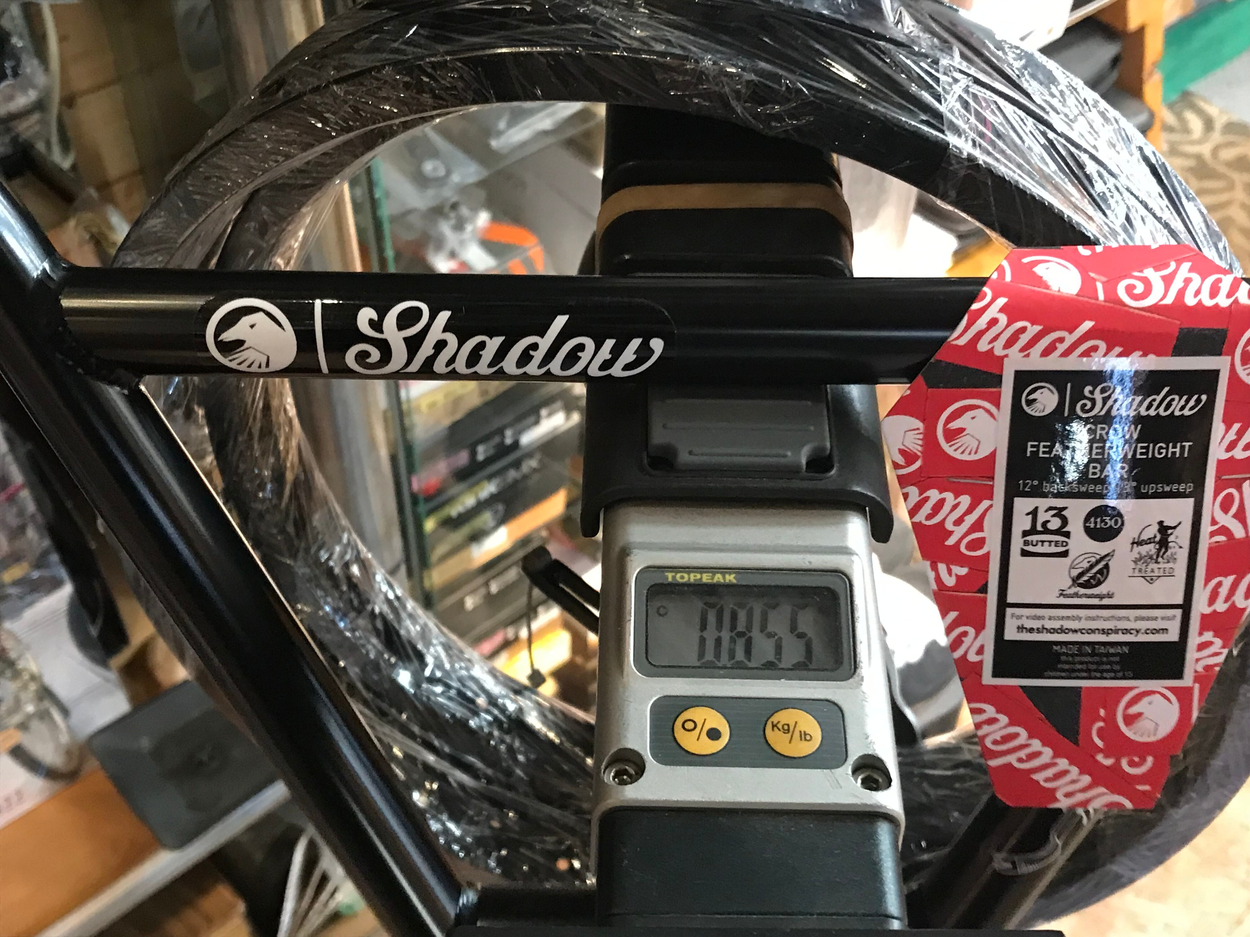 8.7” / 9.1” SHADOW FEATHERWEIGHT 4pc Bar Black | bmxshop