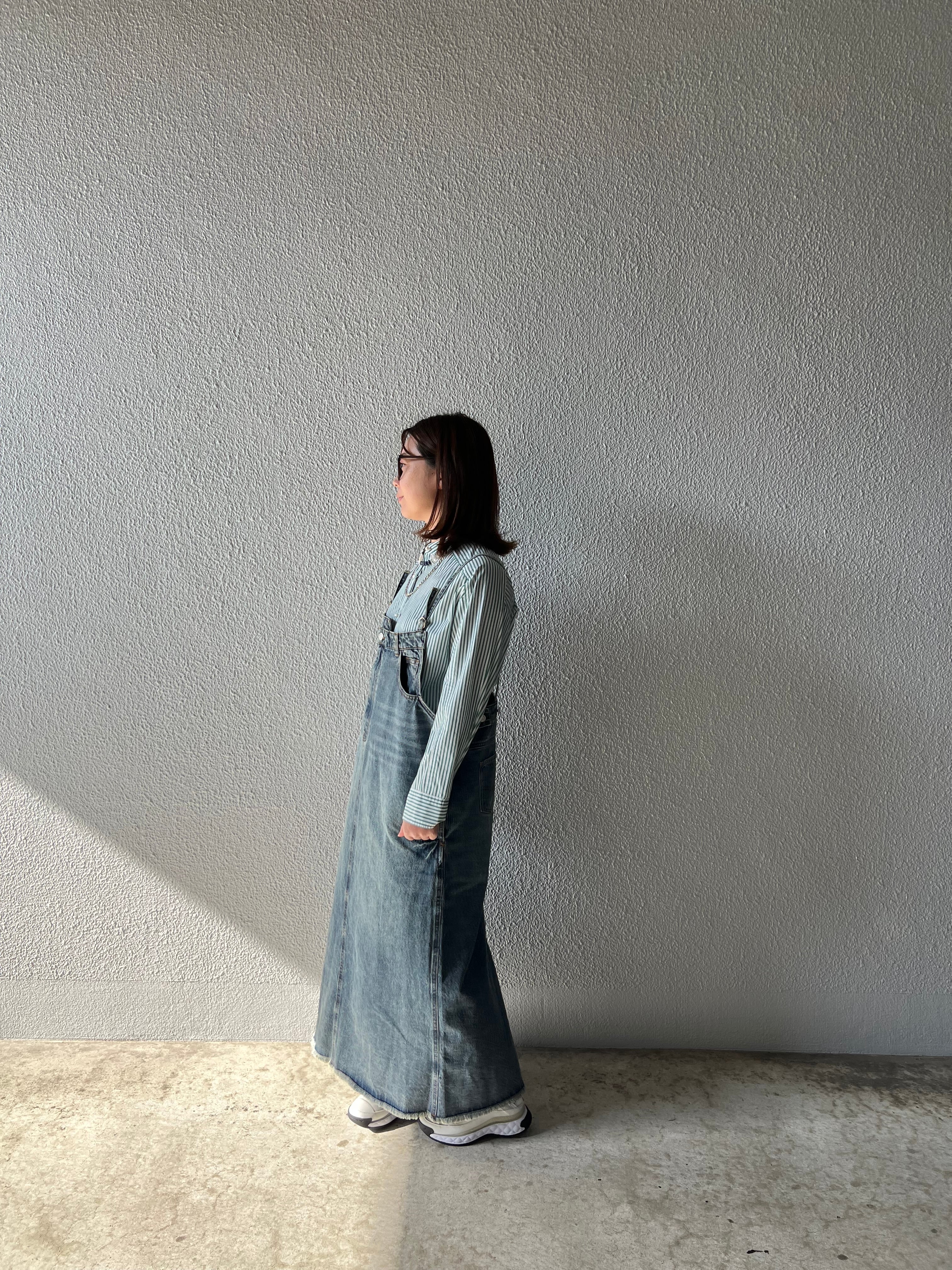 【SELECT】デニムサロペットスカート