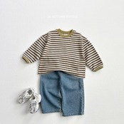 【取寄/韓国直送】VIVID-I マルチバイカラーボーダーTシャツ|秋服|韓国子供服|26/AT