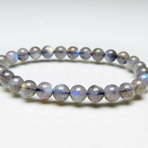 ラブラドライト ブレスレット 7mm 一点物 メール便可 [M便 1/10] 111-44761