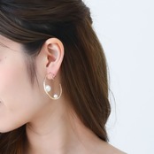 153E パールフープイヤリング ★ 橋本環奈さん着用