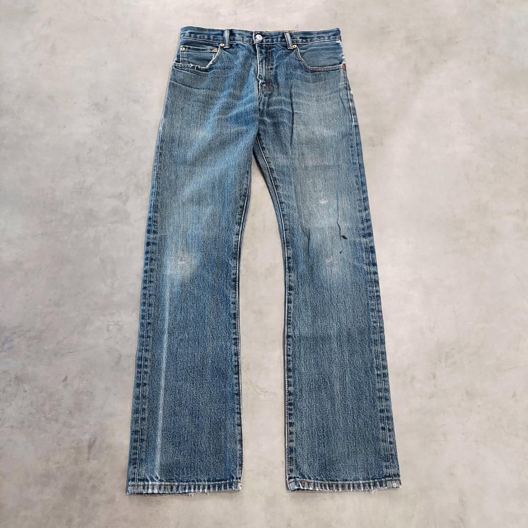 リーバイス517 Levis W31 フレアデニム 青 古着 ブーツ 20079