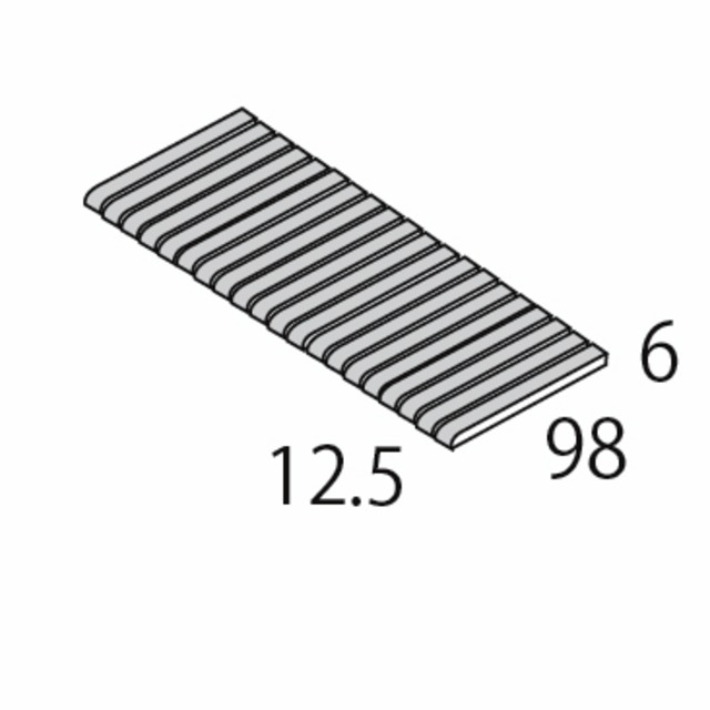 プリセラIPボーダーV　100×15ボーダー　短辺面取／SWAN TILE　スワンタイル