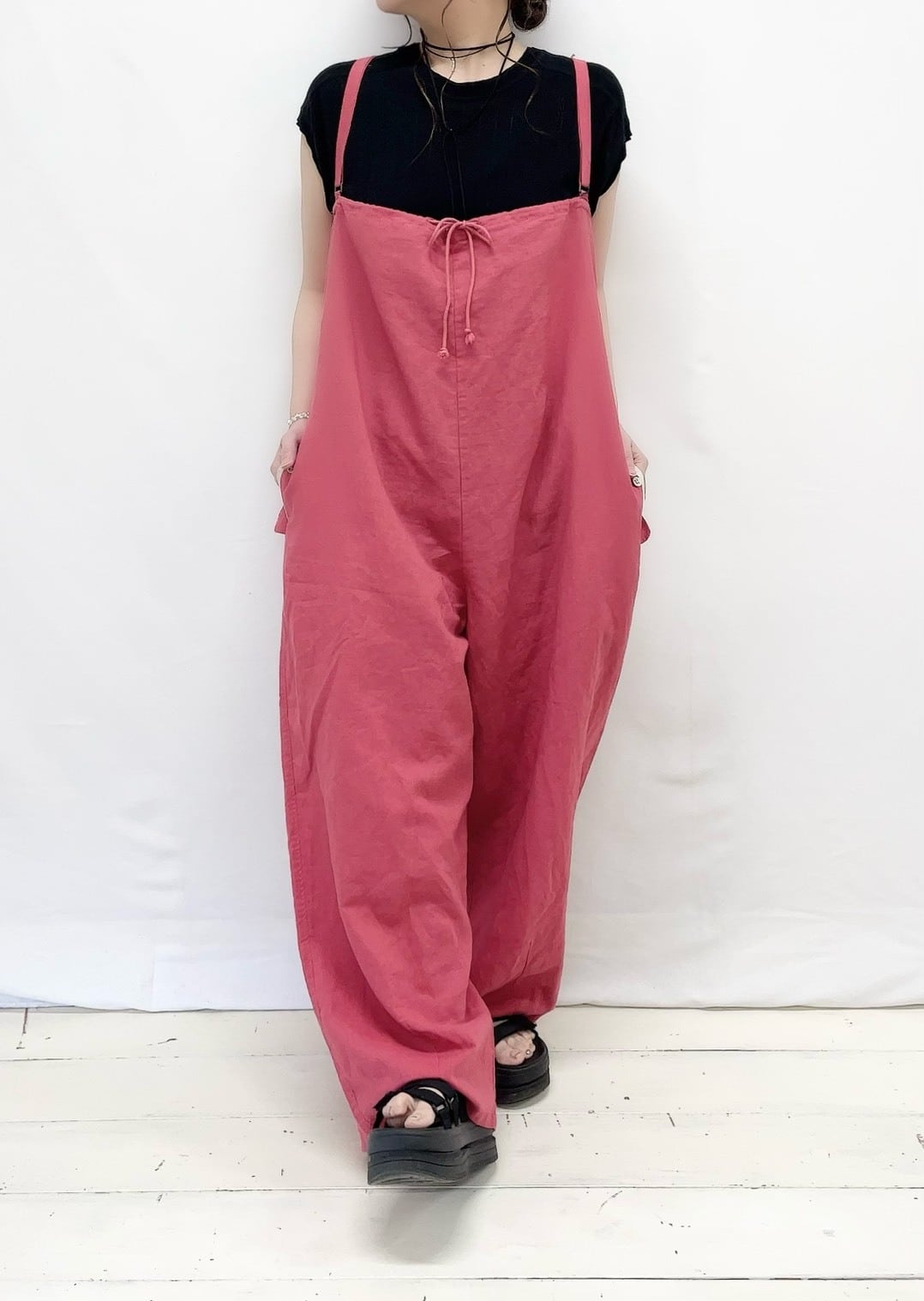 YURK】配色釦サロペット / yurk26su-616 | syozikiya online shop