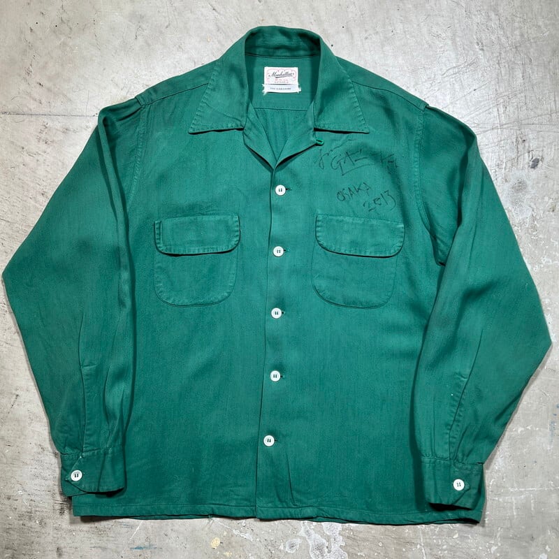 【入手困難】50年代 Manhattan Vintage レーヨンシャツ