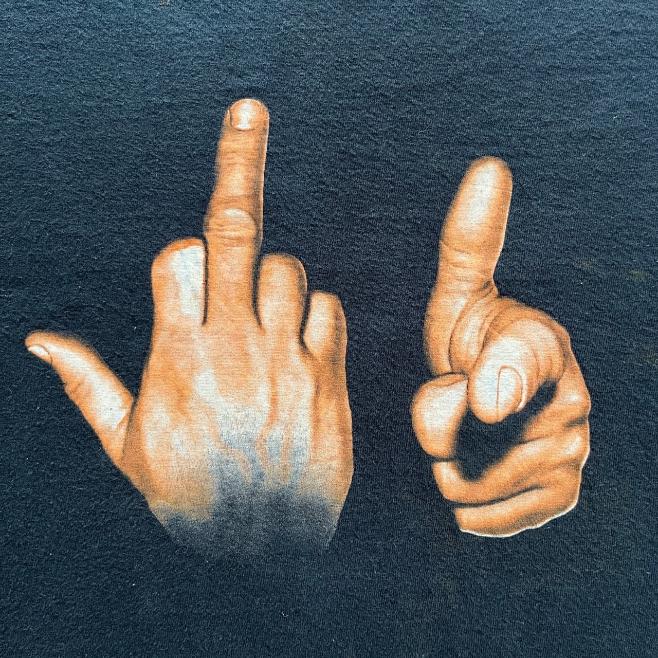 Vintage Y2K Fuck You Hand Sign Tee | Vintage High Line