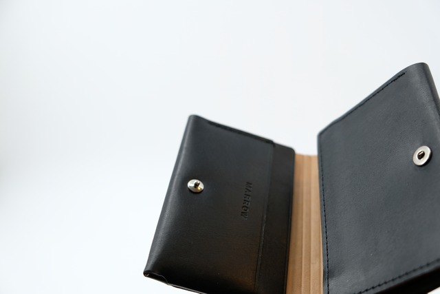 MARROW/MA-AC3301 COMPACT WALLET BLACK,AWAFUJIIRO