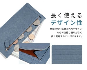 【超スリムな長財布】スマート お出かけに 0.5cm スリム コンパクト シンプル カードケース ミニ財布 レディース 小銭入れ ペア 牛革 折りたたみ ミニウォレット ミニマム 小さい財布 プレゼント ギフト 友達とおそろいで ec-082
